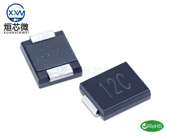 1.5SMC12CA參數(shù),TVS二極管1.5SMC12CA瞬態(tài)抑制二極管